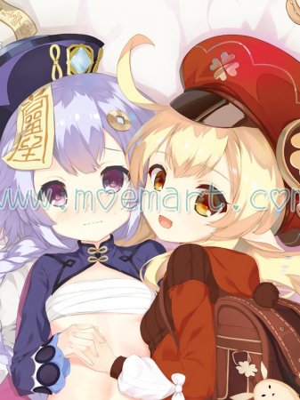 Genshin Impact Dakimakura Qiqi Paimon Body Pillow Case