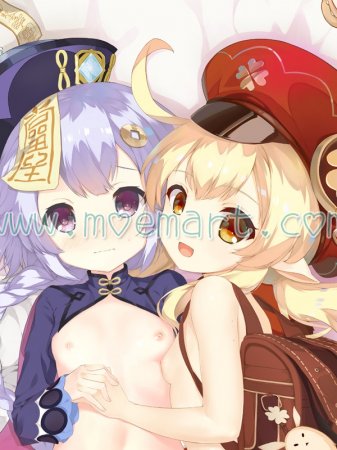 Genshin Impact Dakimakura Qiqi Paimon Body Pillow Case 02