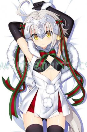 Fate/Grand Order Dakimakura Jeanne d'Arc Alter Santa Lily Body Pillow Case