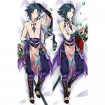 Genshin Impact Dakimakura Xiao Body Pillow Case 04