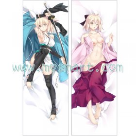 Fate/Grand Order Dakimakura Saber Okita Souji Body Pillow Case 02