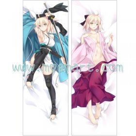 Fate/Grand Order Dakimakura Saber Okita Souji Body Pillow Case