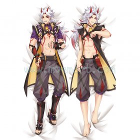 Genshin Impact Dakimakura Arataki Itto Body Pillow Case 03