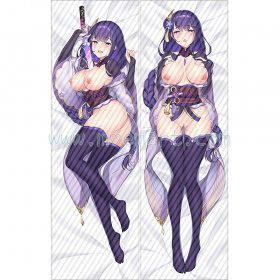 Genshin Impact Dakimakura Baal Raiden Shogun Body Pillow Case 12