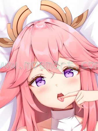 Genshin Impact Dakimakura Yae Miko Body Pillow Case 04
