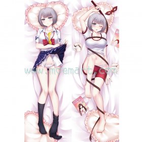 My Girlfriend Is Shobitch Dakimakura Akiho Kosaka Body Pillow Case