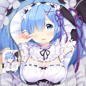 2way Re:Zero Rem Anime 3D Mouse Pad Mat Wrist Rest 02