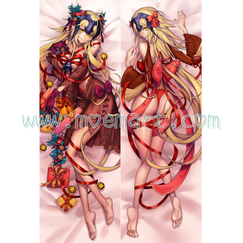 Fate/Grand Order Dakimakura Black Jeanne d'Arc Body Pillow Case 06 - Click Image to Close