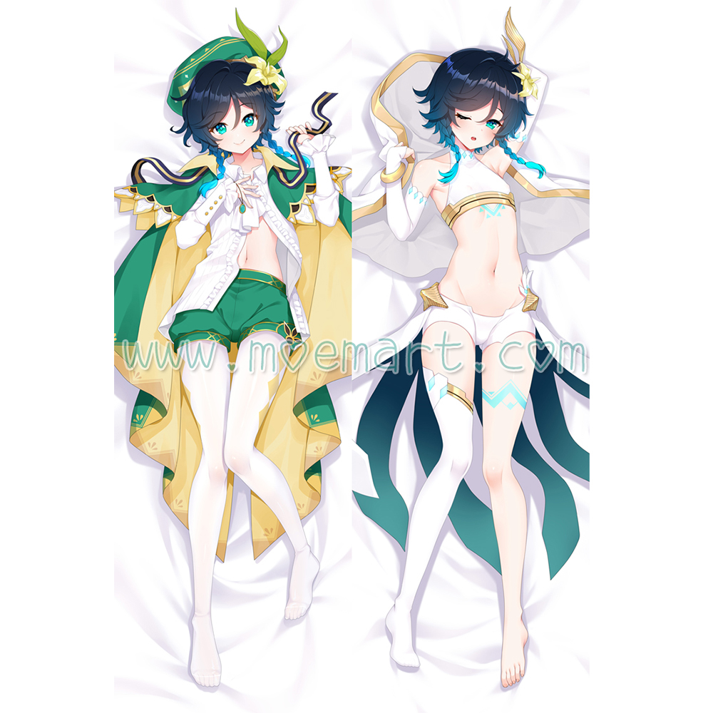 Genshin Impact Dakimakura Venti Body Pillow Case