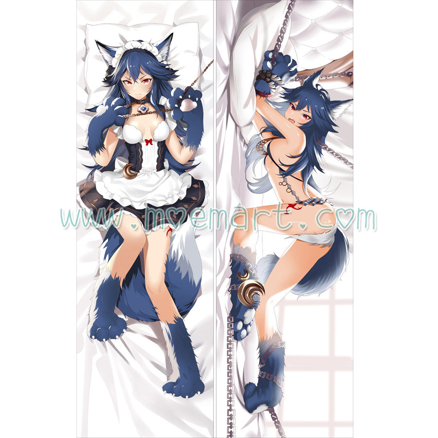 Granblue Fantasy Dakimakura Fenrir Body Pillow Case