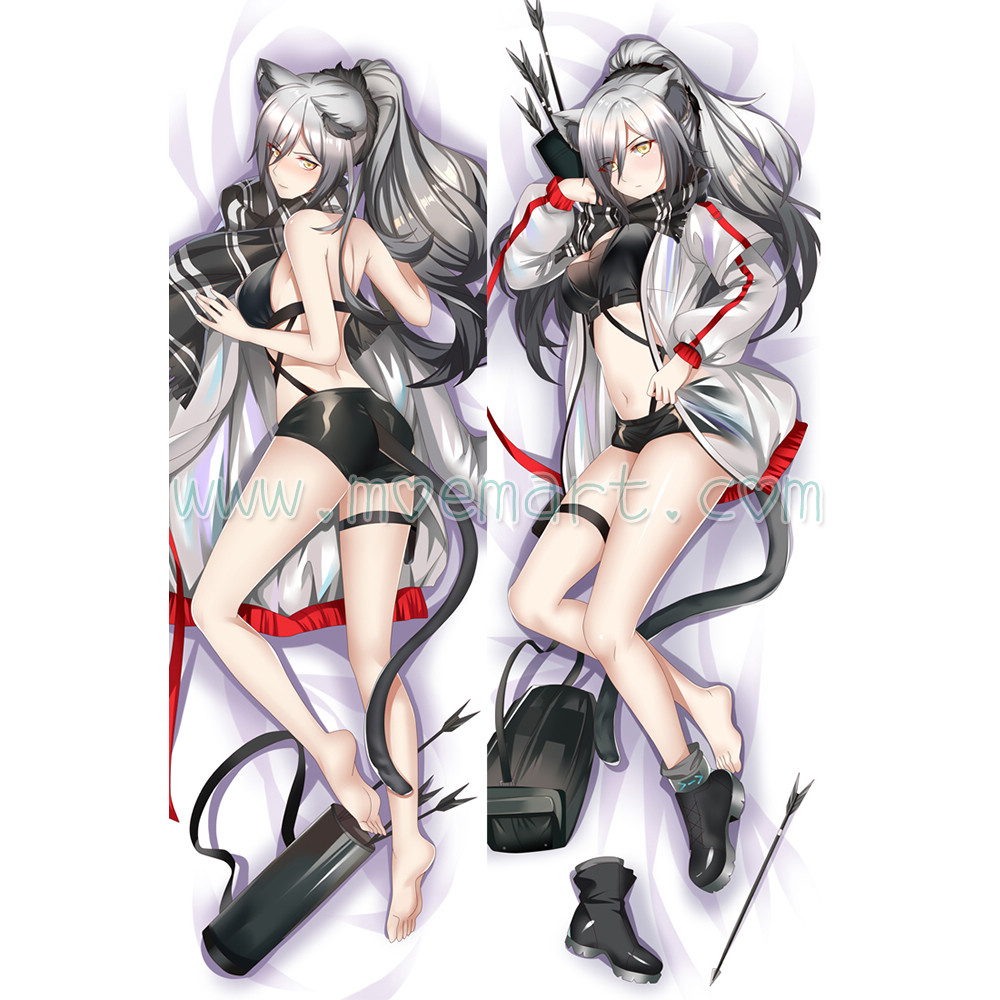 Arknights Dakimakura Schwarz Body Pillow Case