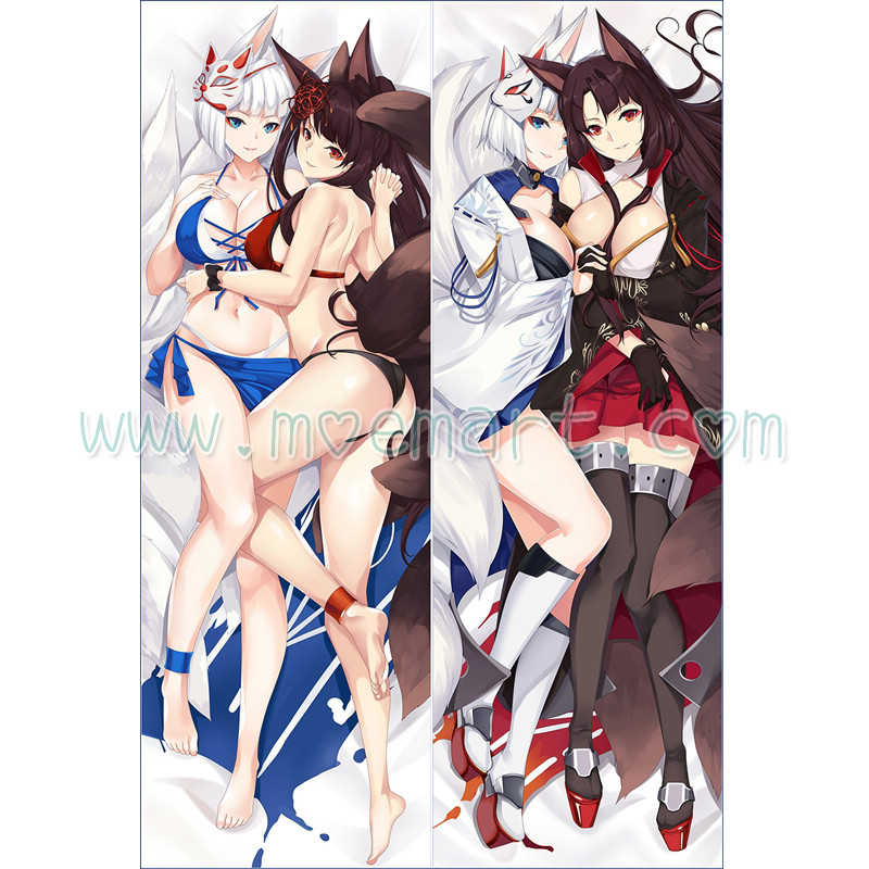 Azur Lane Dakimakura Akagi Kaga Body Pillow Case