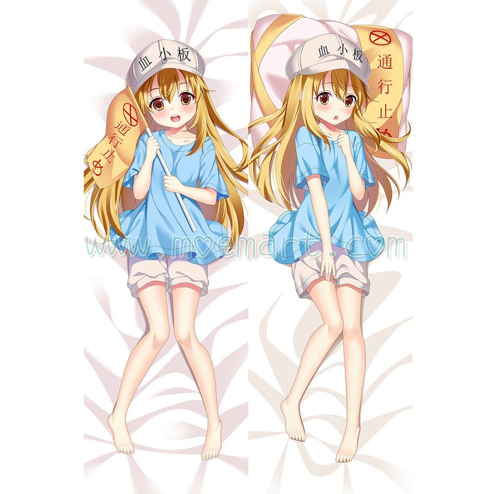 Cells at Work! Hataraku Saibou Dakimakura Kesshouban Body Pillow Case 07