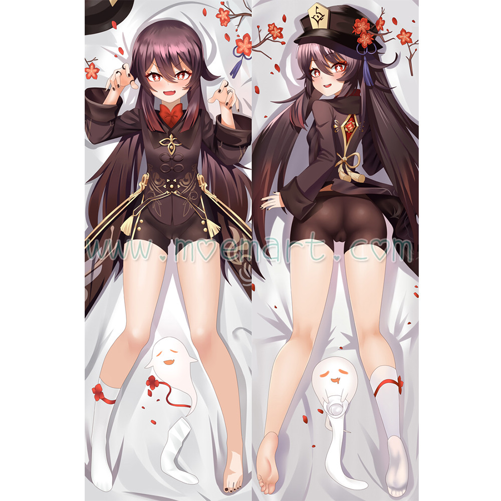 Genshin Impact Dakimakura Hu Tao Walnut Body Pillow Case 06