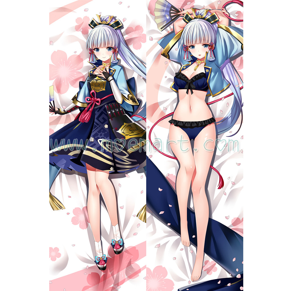 Genshin Impact Dakimakura Kamisato Ayaka Body Pillow Case 07