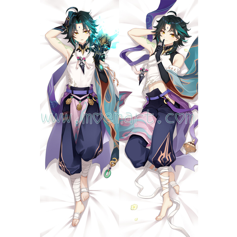 Genshin Impact Dakimakura Xiao Body Pillow Case 02