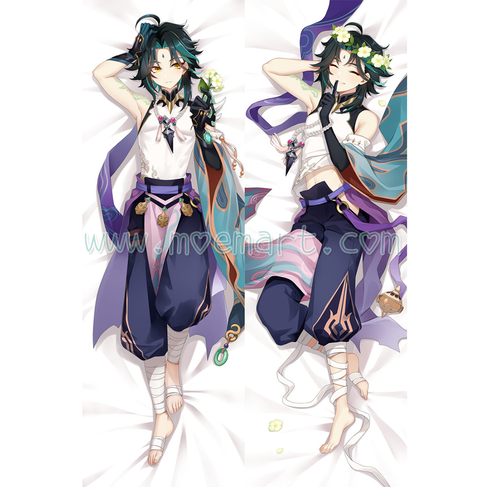 Genshin Impact Dakimakura Xiao Body Pillow Case 03