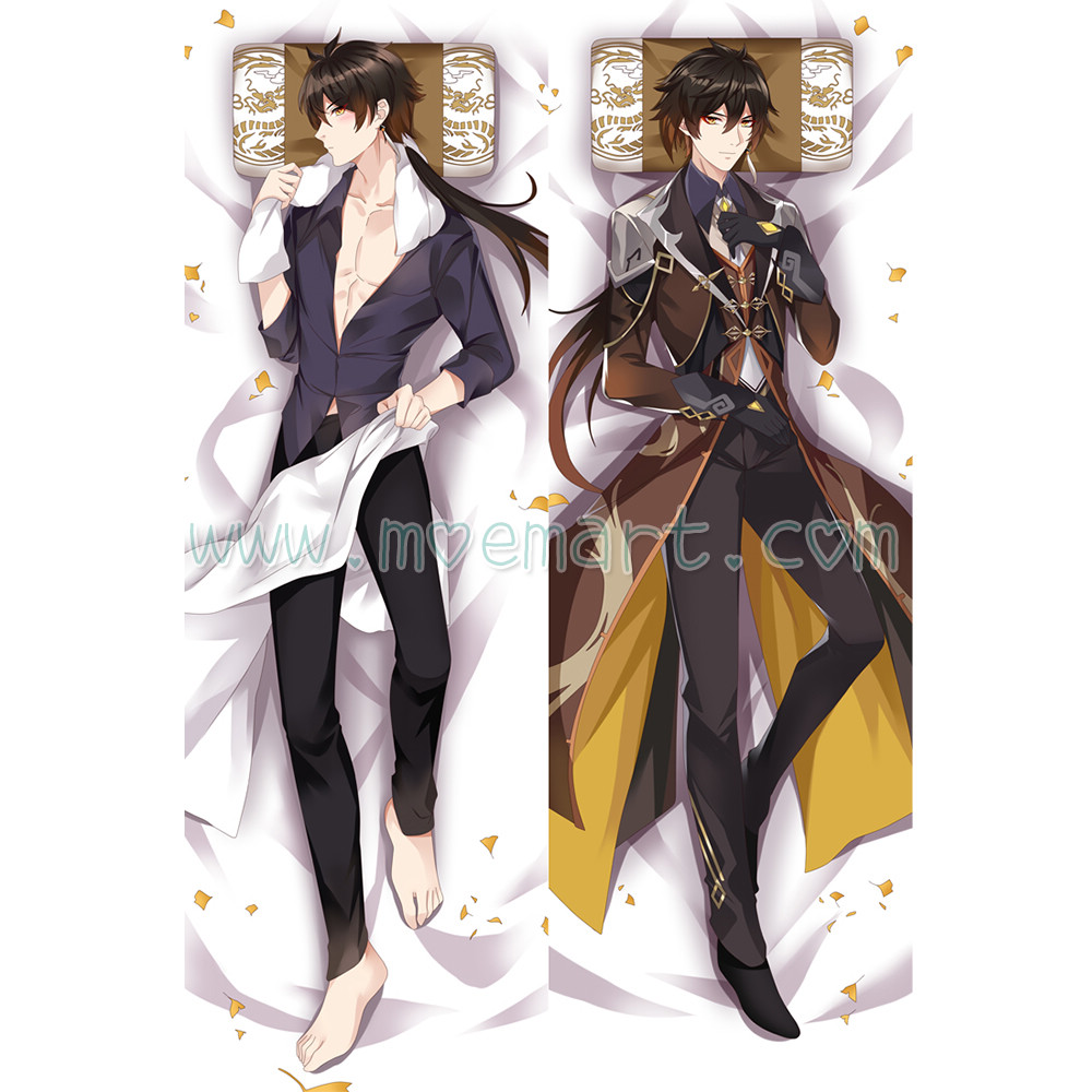 Genshin Impact Dakimakura Zhongli Body Pillow Case 02