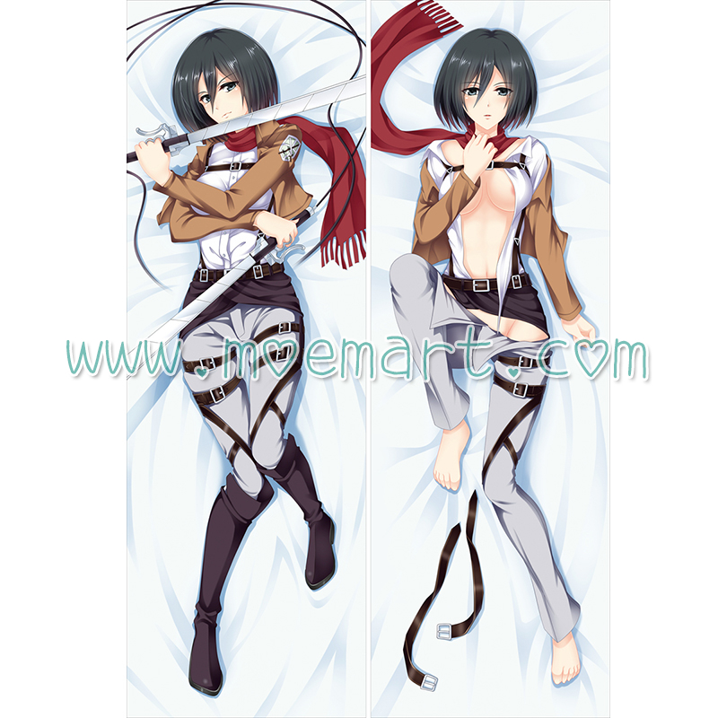 Attack on Titan Dakimakura Mikasa Ackerman Body Pillow Case