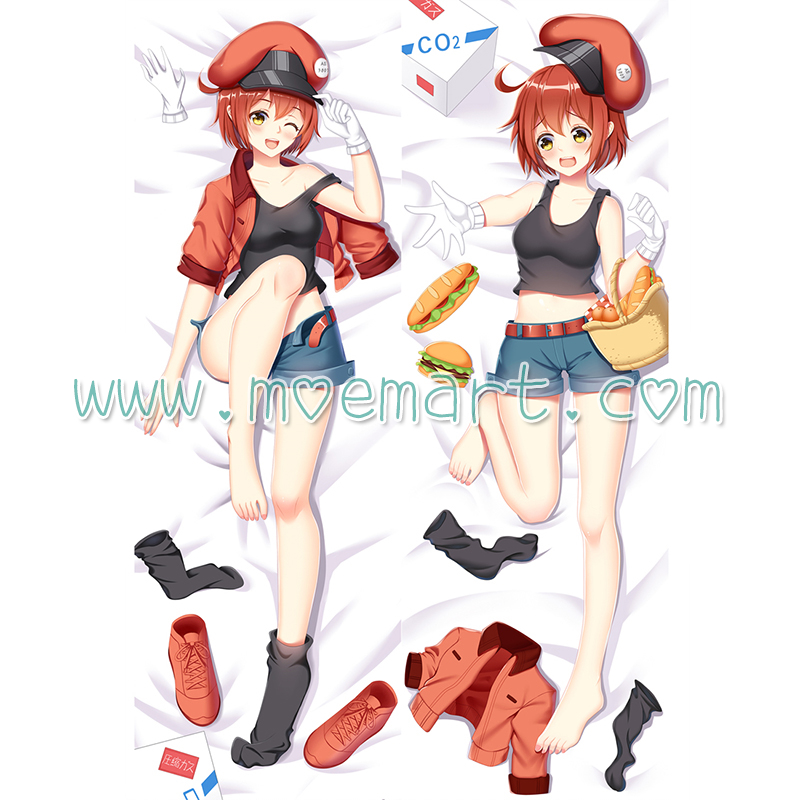 Cells at Work! Hataraku Saibou Dakimakura Sekkekkyuu Body Pillow Case