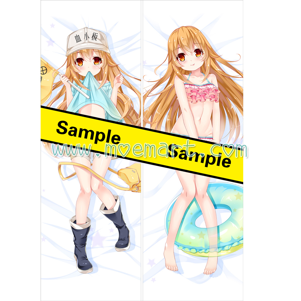 Cells at Work! Hataraku Saibou Dakimakura Kesshouban Body Pillow Case 05