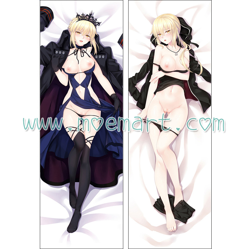 Fate/Grand Order Dakimakura Black Saber Body Pillow Case 02