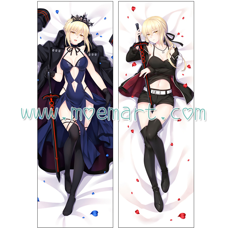 Fate/Grand Order Dakimakura Black Saber Body Pillow Case