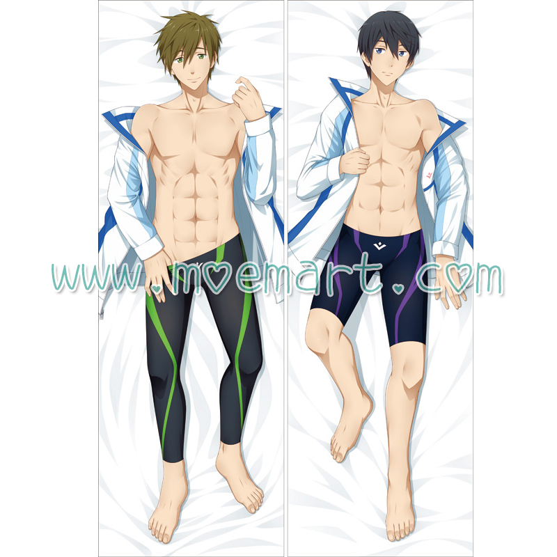 Free Dakimakura Makoto Tachibana Haruka Nanase Body Pillow Case