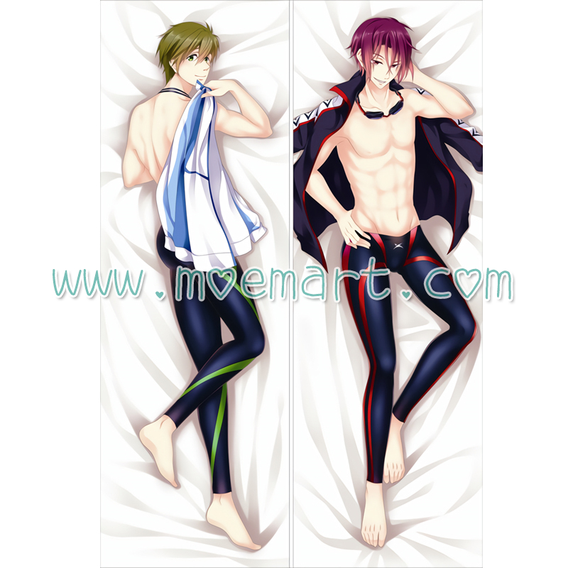 Free Dakimakura Makoto Tachibana Rin Matsuoka Body Pillow Case