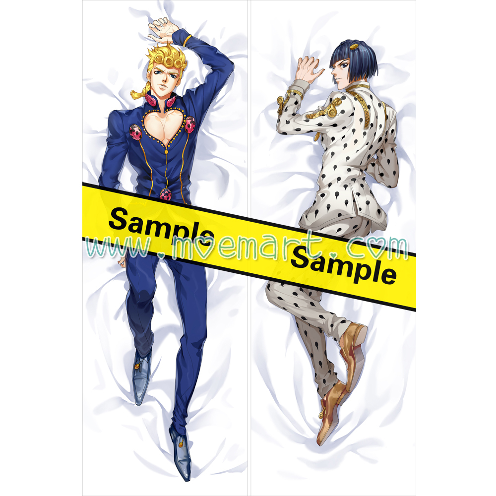 JoJo's Bizarre Adventure Dakimakura Bruno Bucciarati Giorno Giovanna Body Pillow Case