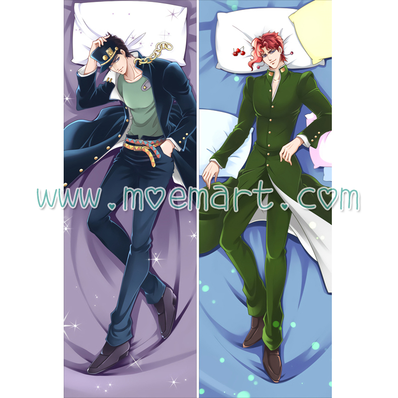 JoJo's Bizarre Adventure Dakimakura Kujo Jotaro Noriaki Kakyoin Body Pillow Case