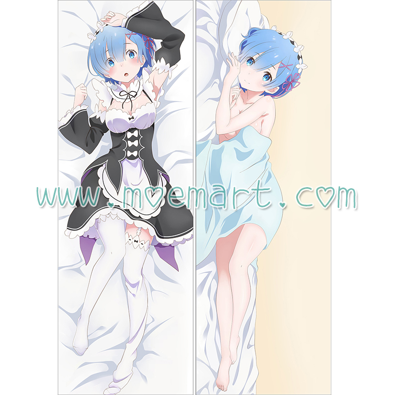 Re:Zero Dakimakura Rem Body Pillow Case 09