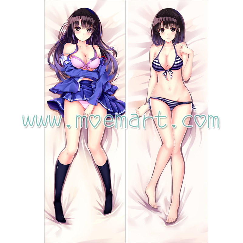 Saekano Dakimakura Megumi Kato Body Pillow Case