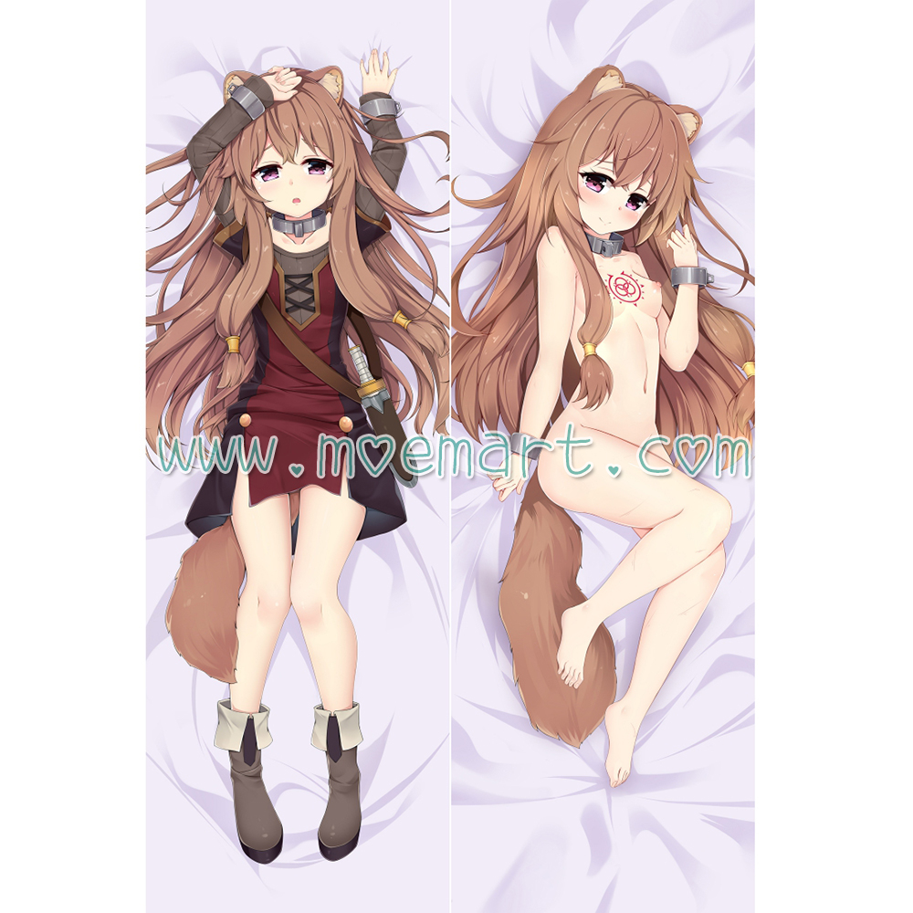 The Rising of the Shield Hero Dakimakura Raphtalia Body Pillow Case 02