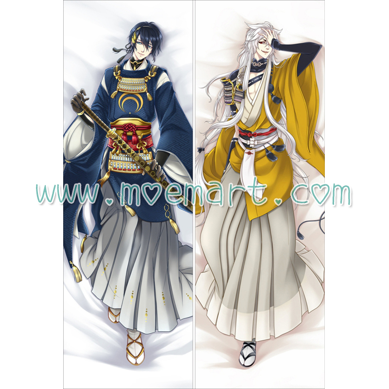 Touken Ranbu Dakimakura Mikazuki Munechika Kogitsunemaru Body Pillow Case