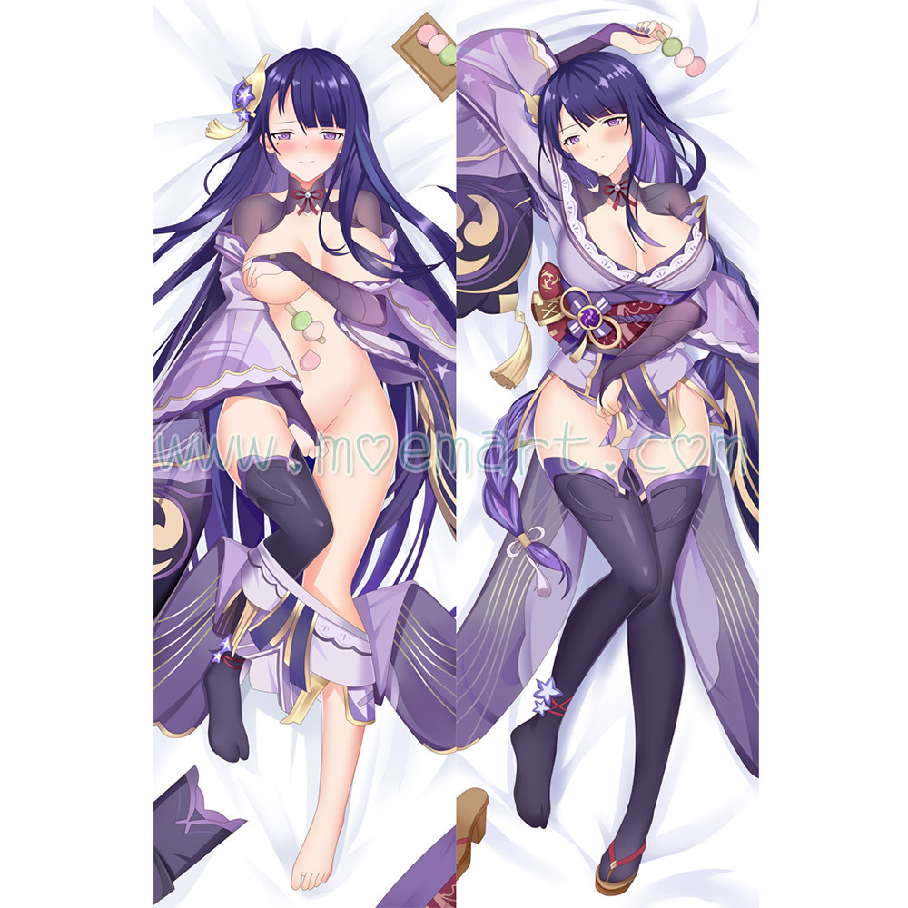 Genshin Impact Dakimakura Baal Raiden Shogun Body Pillow Case 08
