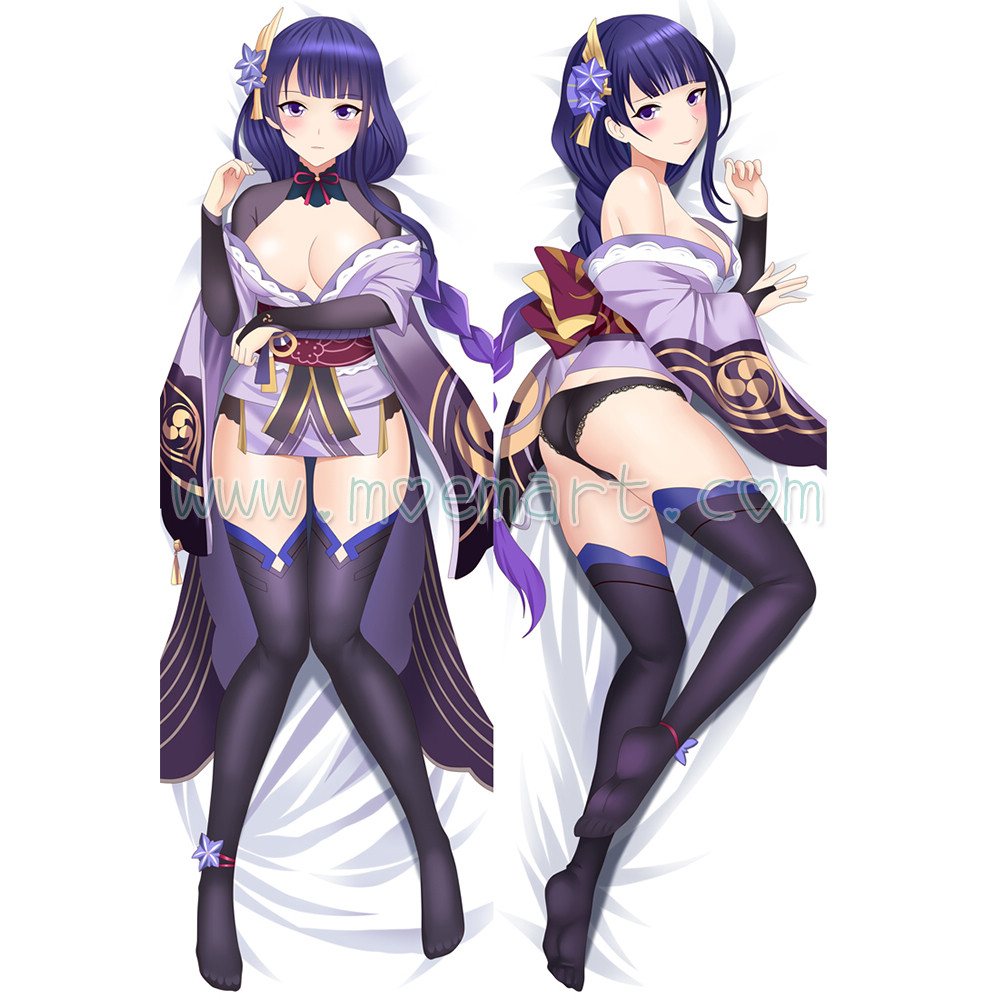 Genshin Impact Dakimakura Baal Raiden Shogun Body Pillow Case 03