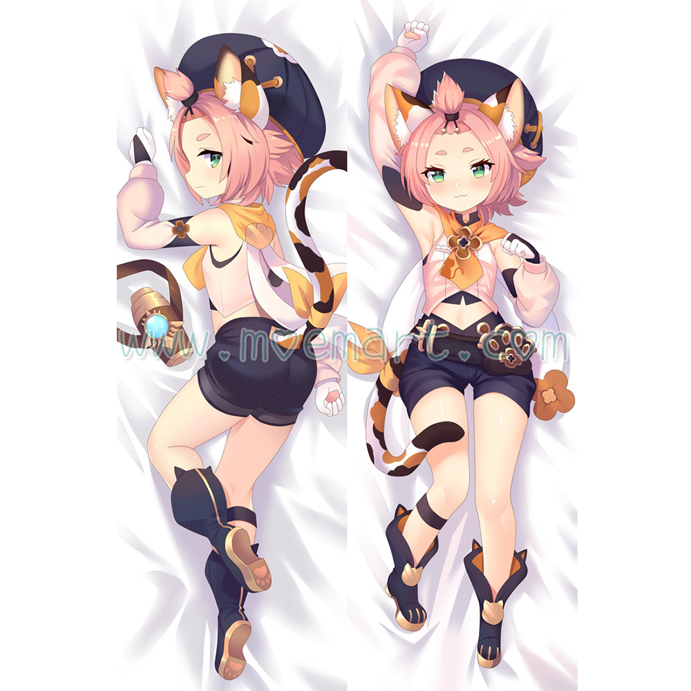 Genshin Impact Dakimakura Diona Body Pillow Case 05