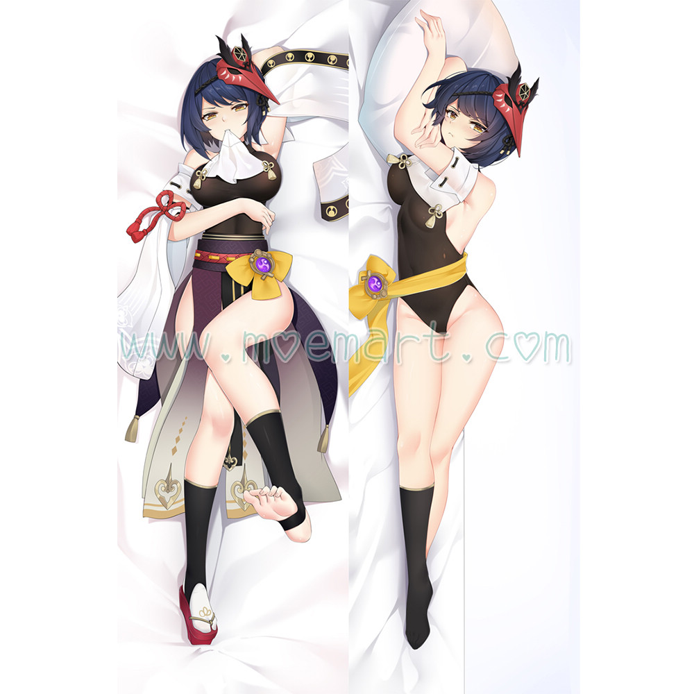 Genshin Impact Dakimakura Kujou Sara Body Pillow Case