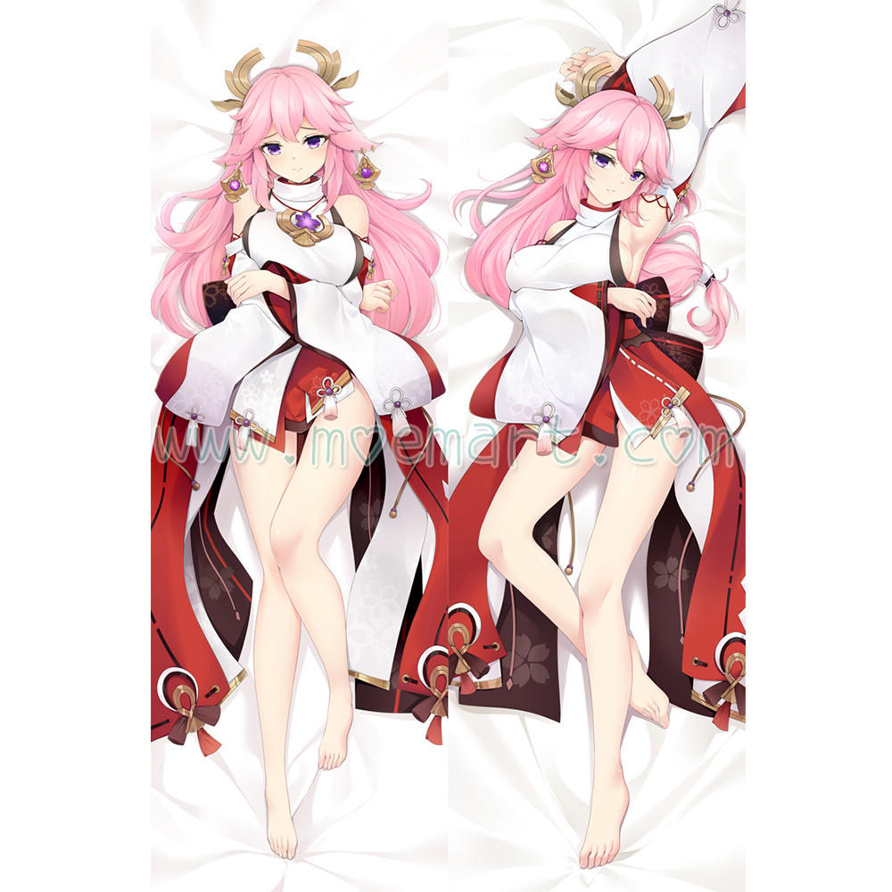 Genshin Impact Dakimakura Yae Miko Body Pillow Case