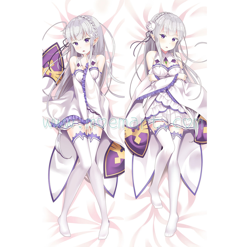 Re:Zero Dakimakura Emilia Body Pillow Case 09