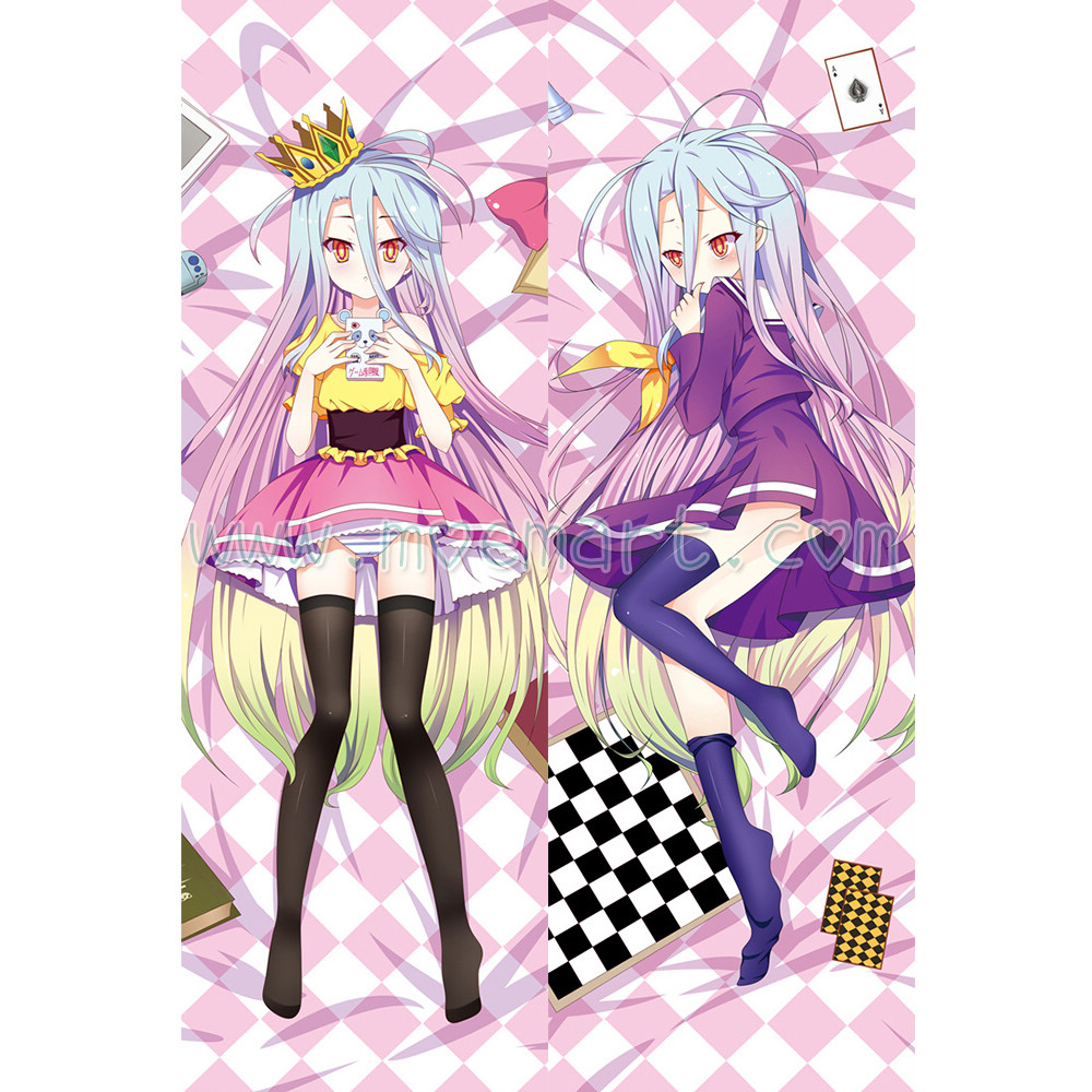 NO GAME NO LIFE Dakimakura Shiro Body Pillow Case 03