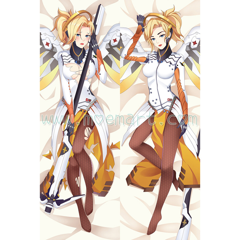 Overwatch OW Dakimakura Mercy Angela Ziegler Body Pillow Case 04