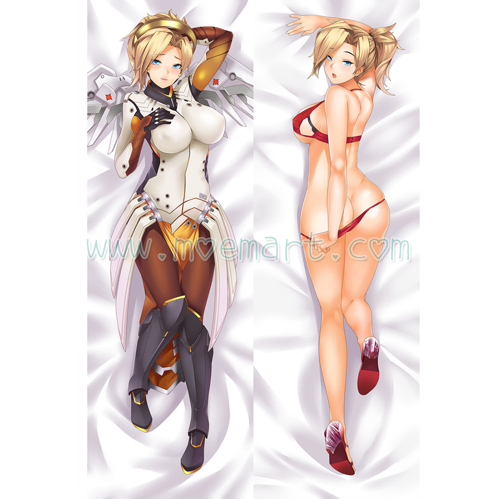 Overwatch OW Dakimakura Mercy Angela Ziegler Body Pillow Case 03