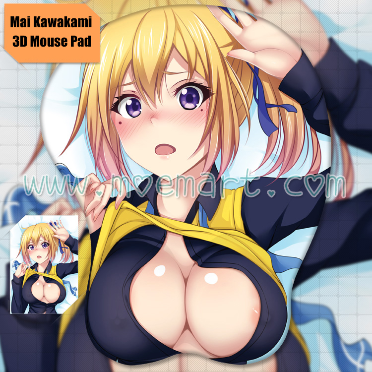 2way Musaigen no Phantom World Kawakami Mai Anime 3D Mouse Pad Mat Wrist Rest